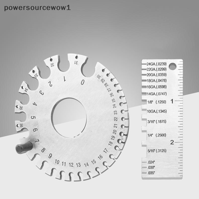 Wow เกจวัดความหนาลวด สเตนเลส ทรงกลม AWG SWG เส้นผ่าศูนย์กลาง 0-36