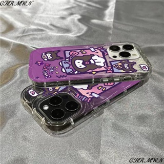 เคสโทรศัพท์มือถือแบบนิ่ม ใส ลาย Nuo Purple Kumi น่ารัก สําหรับ Iphone 14promax 1312 11 87 xr 23OS