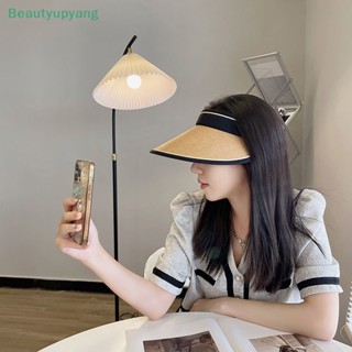 [Beautyupyang] หมวกปีกกว้าง ป้องกันรังสียูวี กันลม พับได้ เหมาะกับเดินชายหาด สําหรับผู้หญิง 1 ชิ้น