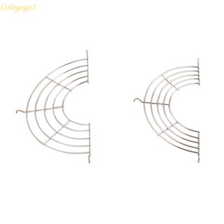 Cologogo2 ชั้นวางท่อระบายน้ํามัน สเตนเลส ทรงครึ่งวงกลม สําหรับเตาอบ ไมโครเวฟ