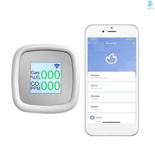 เครื่องตรวจจับก๊าซดิจิทัล I-WIFI ตรวจจับก๊าซรั่ว คุณภาพอากาศอัจฉริยะ พร้อมเสียงเตือน แจ้งเตือนผ่านแอพ
