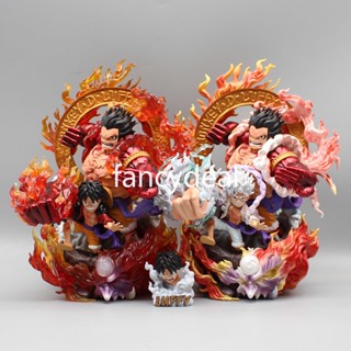 โมเดลฟิกเกอร์ PVC รูปปั้นอนิเมะ One Piece Awakening Nika Monkey D Luffy GK ขนาด 23 ซม. ของเล่นสําหรับเด็ก