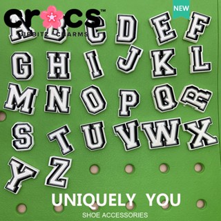 Jibbitz crocs charms หัวเข็มขัดรองเท้า อุปกรณ์เสริมรองเท้า ตัวอักษรภาษาอังกฤษ A-Z คุณภาพสูง crocs ตัวอักษร หัวเข็มขัดตกแต่ง