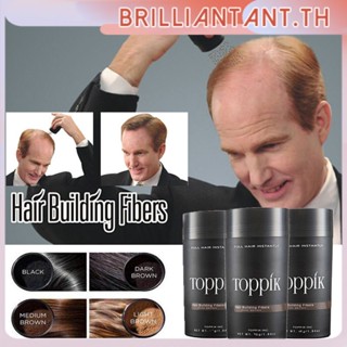 Toppik Hair Building Fibers Powder Toppik Hair Loss Building Fibers+applicator Spray&amp;hairline Optimizer 27.5g ผมบาง ดูแลการเจริญเติบโตของเส้นผม