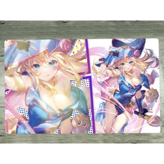 Yu-gi-oh! แผ่นรองเมาส์เล่นเกม Duel Playmat Dark Magician Girl CCG TCG พร้อมกระเป๋า