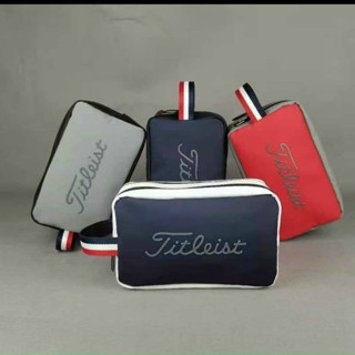 Titleist ใหม่ กระเป๋าคลัตช์ มีซิปคู่ กันน้ํา สี่สี สําหรับผู้ชาย ผู้หญิง เหมาะกับการเล่นกีฬากอล์ฟ YDIL