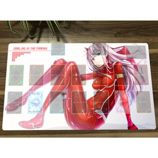 แผ่นรองเมาส์ ลาย Darling in the Franxx Yugioh Playmat Zero Two CCG TCG สําหรับเล่นเกม