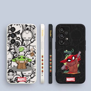 เคสโทรศัพท์มือถือ พิมพ์ลายการ์ตูน Baby Yoda มีลายด้านข้าง สําหรับ Samsung Galaxy A90 A80 A73 A72 A71 A70 A60 A54 A53 A52 A51 A50 A30 S A42 A40 A34 A33 A32 A32 A31 A30 A24 A23 5G