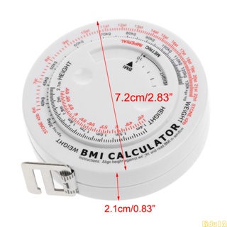 Lidu12 BMI เทปวัดน้ําหนัก ยืดหดได้ 150 ซม.