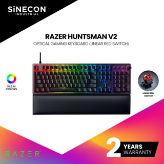 Razer Huntsman V2 - Linear Optical Red Switch - EN Optical Gaming Keyboard with Near-zero Input Latency