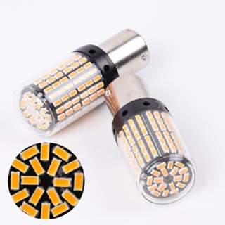 ⚡READYSTOCK⚡Useful Accessory 2pcs 12V 1156 SMD BAU15S PY21W Canbus Amber Lamps 3400LM LED