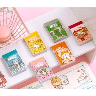 NICKOLAS สติกเกอร์ตกแต่งสมุดไดอารี่ อัลบั้มรูป ขนาดเล็ก น่ารัก DIY 50 ชิ้น ต่อชุด