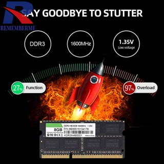 หน่วยความจําโน้ตบุ๊ก DDR3 Latpop 1333MHz 1600MHz 8GB 4GB 2GB RAM 168Pin