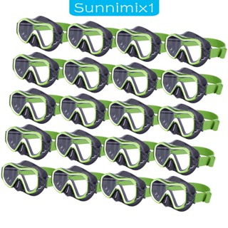 [Sunnimix1] แว่นตาดําน้ํา 20 ชิ้น พร้อมที่ครอบจมูก