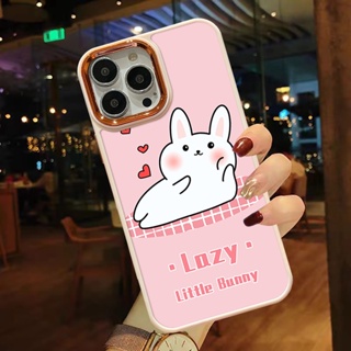 เคสโทรศัพท์มือถือแบบแข็ง กันกระแทก ลายการ์ตูนกระต่ายน่ารัก สําหรับ Iphone 14 13 12 11 Pro MAX i6s i7 i8 7 6S plus X Xs MAX XR se2