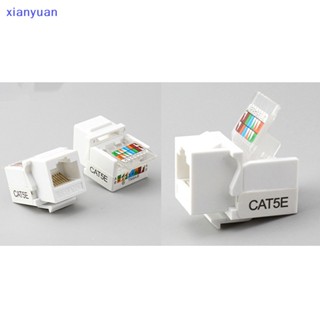 Xianyuan โมดูลแจ็คเชื่อมต่อเครือข่ายอีเธอร์เน็ต RJ45 CAT5e XY 10 ชิ้น