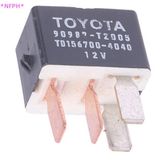 Nfph&gt; ใหม่ สวิตช์รีเลย์รถยนต์ SPDT 12V 4Pin กันน้ํา 1 ชิ้น