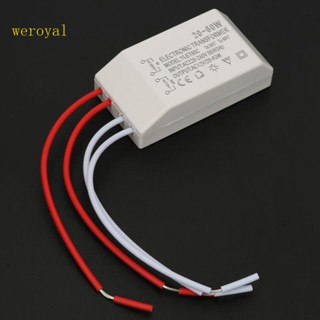 Weroyal หม้อแปลงไฟฟ้า 220V เป็น 12V AC 220V เป็น 12V 20-60W ไฟฮาโลเจน LED