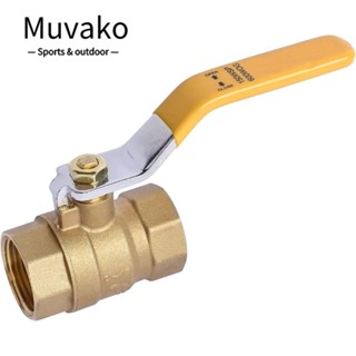 MUVAKO บอลวาล์ว วาล์วน้ํา แบบเต็มพอร์ต เชื่อมต่อ NPT 3/4 นิ้ว ทองเหลือง สําหรับน้ํามัน