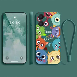 เคส Vivo Y16 4G ใหม่ ป้องกัน กันลื่น มอนสเตอร์น่ารัก เคสโทรศัพท์ แบบนิ่ม