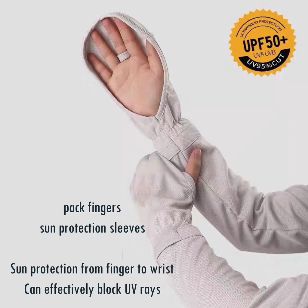 ถุงมือกันแดด ขนาดใหญ่ ป้องกันรังสียูวี DS5R เหมาะกับฤดูร้อน สําหรับขี่จักรยาน - รูปที่ 3