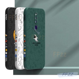 เคส OPPO F11 Pro โทรศัพท์มือถือ กันกระแทก ลายดวงจันทร์ อวกาศ สไตล์คลาสสิก สําหรับ3bTKR