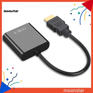 Moo สายเคเบิลอะแดปเตอร์แปลง 1080P HDMI เป็น VGA แบบพกพา สําหรับโปรเจคเตอร์ TV แล็ปท็อป