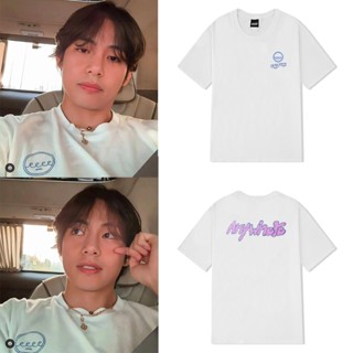 [S-5XL]ยินดีต้อนรับ 3 KPOP BTS V Kim TaeHyung เสื้อยืดผ้าฝ้าย Unisex บวกขนาดพอดีหลวมคอแขนสั้นด้านบนแฟชั่นเกาหลีฤดูร้อนสบ