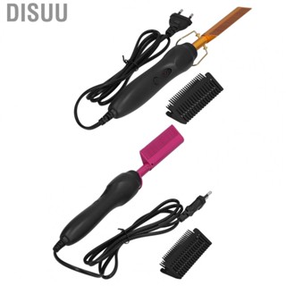 Disuu Hair Straightener  Curler Rapid Heating Comb EU Plug 120‑240V Wet and Dry for Beauty Shop Home