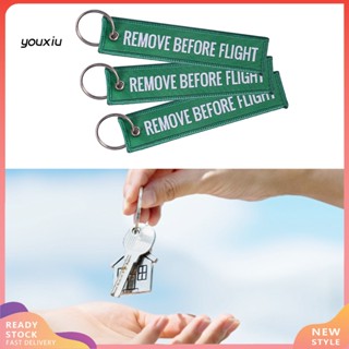 Youxiu พวงกุญแจตัวอักษร Wide Application Remove Before Flight สําหรับกระเป๋าเดินทาง