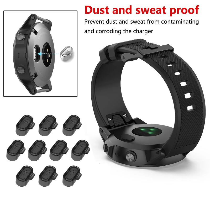 [ขายดี] ฝาครอบพอร์ตชาร์จ กันฝุ่น ซิลิโคนนิ่ม สําหรับ Garmin Forerunner 955 945 255 Fenix 7 7S 7X 6 6S 6X
