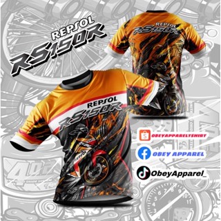 เสื้อยืด ลาย Honda RS150R Repsol Sublimation | Baju RS150 | รถบาจู