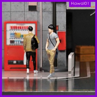 [Hawal] โมเดลฟิกเกอร์ รูปเด็กผู้ชาย เพ้นท์มือ 1:64 Diorama Senery พร็อพตกแต่งโต๊ะ รถไฟ DIY