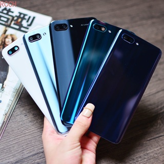 สําหรับ Huawei Honor 10 ฝาครอบแบตเตอรี่ ด้านหลัง แผงกระจกด้านหลัง เคสประตู + เปลี่ยนเลนส์กล้อง + สติกเกอร์กาว