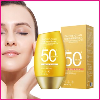 ครีมกันแดด SPF 50 มิลลิลิตร กันน้ํา แบบพกพา 50 มิลลิลิตร สําหรับท่องเที่ยวกลางแจ้ง