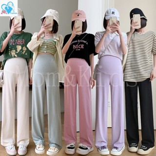 Mom&amp;kids M-3XL กางเกงคนท้อง หญิงตั้งครรภ์ กางเกงคนท้อง ขากว้าง คนท้อง Seluar คนท้อง Seluar Mengandung