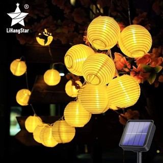 สายไฟ LED พลังงานแสงอาทิตย์ สําหรับตกแต่งสวน กลางแจ้ง