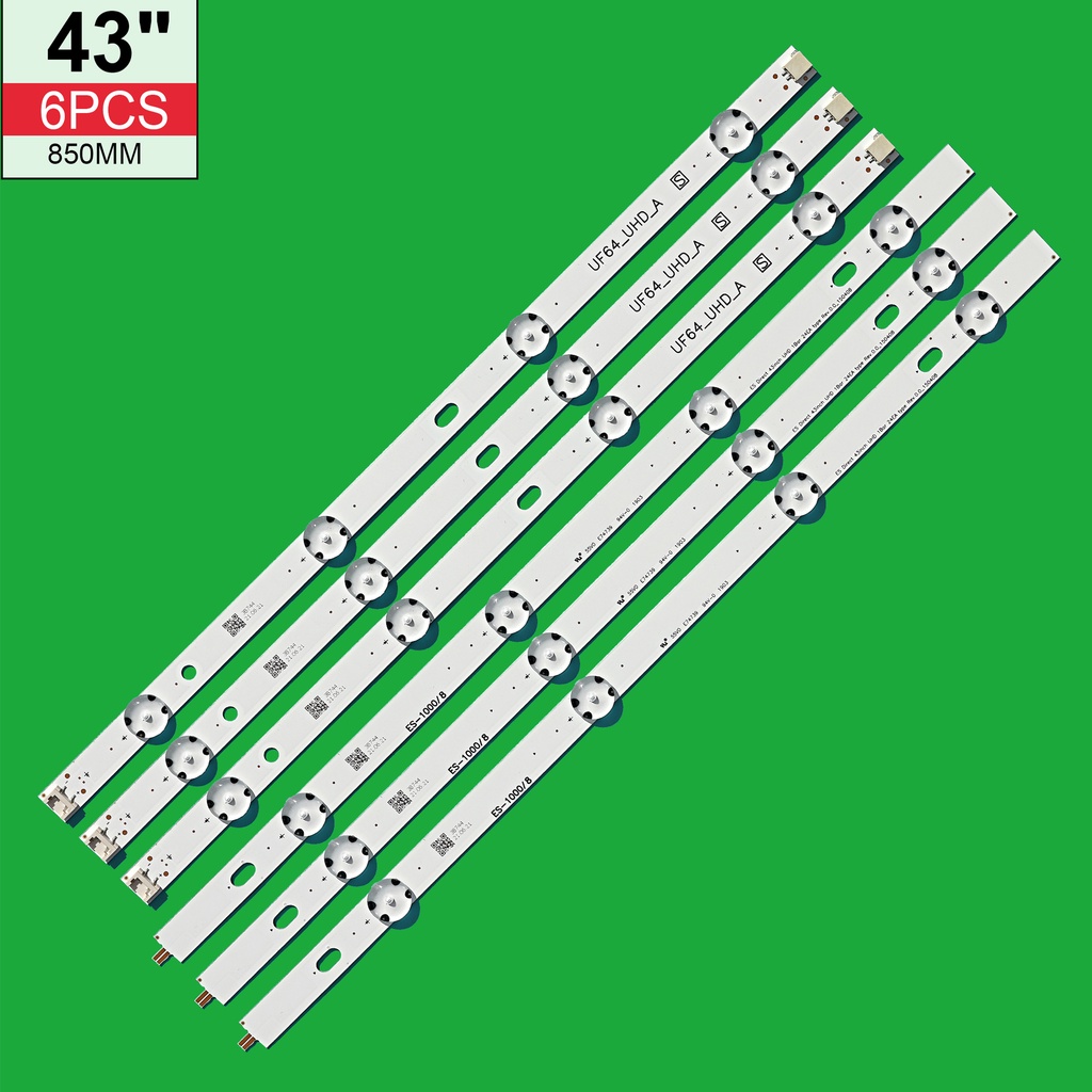 ใหม่ แถบไฟแบ็คไลท์ LED สําหรับ LG TV 43UH619V 43UH610V 43UH603V 43UF6407 43UF6400 43LH604V 43UH610A 