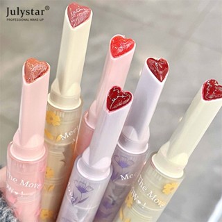 JULYSTAR Gege Bear The Flowers ลิปสติกให้ความชุ่มชื้นลิปกลอสกันน้ำธรรมชาติไม่จางหาย Lip Care นักเรียนลิปสติกราคาถูก