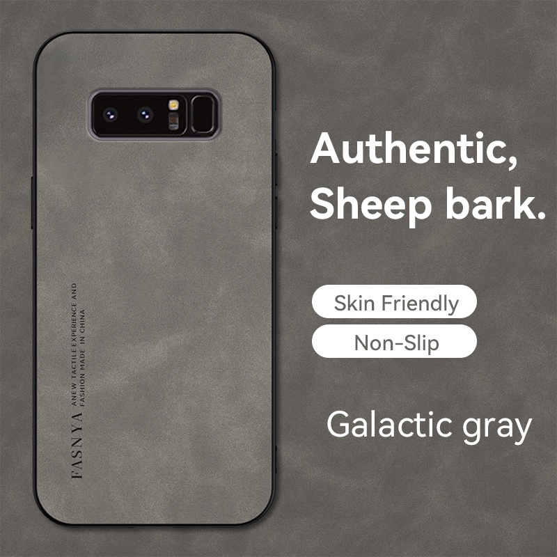 เคสโทรศัพท์มือถือหนังแกะ กันกระแทก สีพื้น หรูหรา สําหรับ Samsung Note 8 case 9 10 20 Plus M52 M53 M23 S20 Ultra ราคา ถูกที่สุด ดีลบีเคเค แกลเลอรีภาพที่ 8