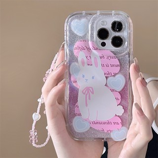 [พร้อมส่ง] เคสโทรศัพท์มือถือ ลายกระดาษ สีชมพู พร้อมสายคล้องมือ สําหรับ Apple iPhone 15 14 13 12 11 PROMAX XS XR XSMAX SE2020 6 7 8PLUS MINI