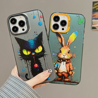 เคสโทรศัพท์มือถือ กันกระแทก ลายกระต่าย สําหรับ iPhone 14Pro 13 12 11 Pro Max