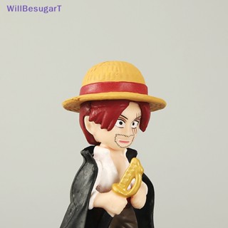 [WillBesugarT] ของเล่นฟิกเกอร์ One Piece Monkey D Luffy Boa Hancock Sanji Zoro Ace Shanks 12 ชิ้น [ใหม่]