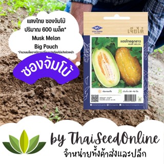 เมล็ดพันธุ์ แตงไทยลูกยาว ซองจัมโบ้ ตราเจียไต๋ Musk Melon