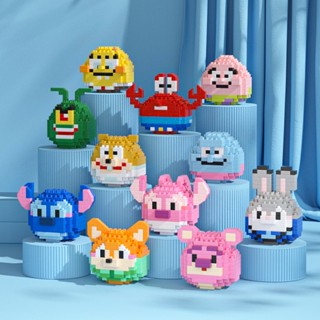 lego ธรรมะไข่สร้างบล็อก Sanrio การ์ตูนประกอบ Disney Egg Boy Party เด็กของเล่นการศึกษาประกอบของเล่น