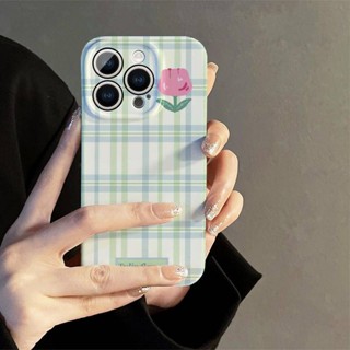 เคสโทรศัพท์มือถือแบบแข็ง ลายดอกไม้ สไตล์เกาหลี เรียบง่าย สําหรับ Iphone 14promax 13 11 12 XR XS