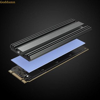 Godd ฮีทซิงค์ระบายความร้อน พร้อมแผ่นซิลิโคน สําหรับ M 2 Solid State Hard Disk M2 NVME 2280 PCIE SSD