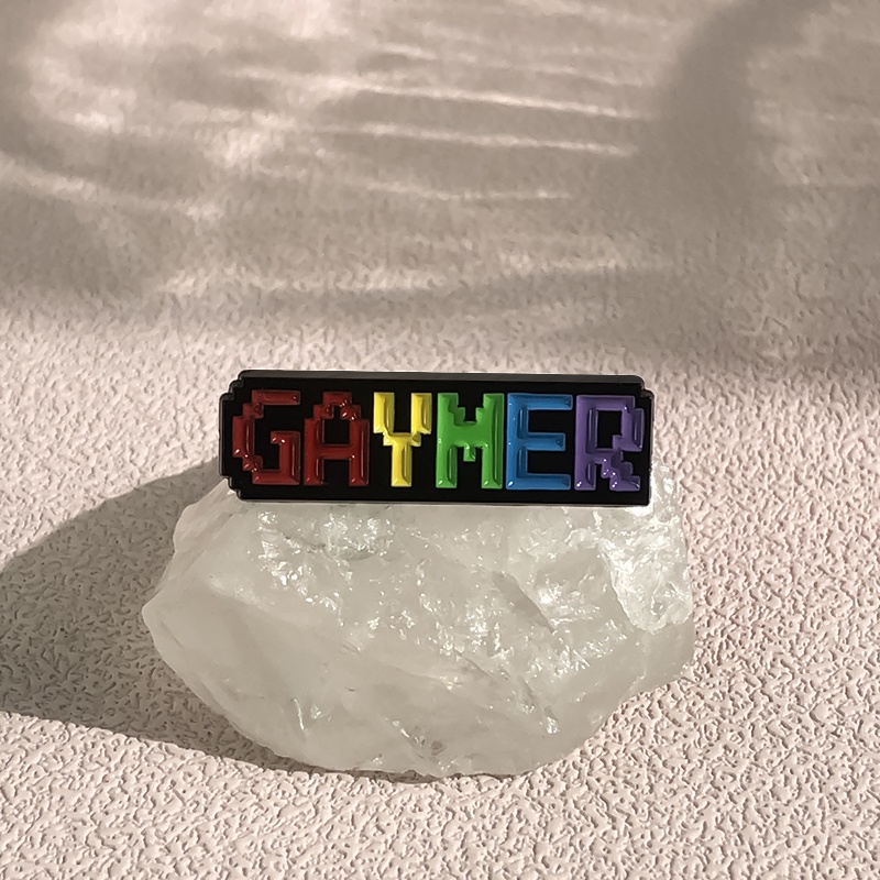 Gaymer เข็มกลัดโลหะ รูปตัวอักษร LGBT Gay สีรุ้ง สร้างสรรค์ ของขวัญ สําหรับตกแต่งเสื้อผ้า กระเป๋าเป้สะพายหลัง