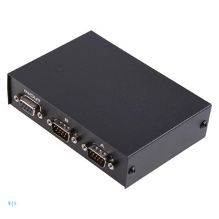 Win MT-VIKI-RS232 กล่องสวิตช์เลือกแมนนวล DB 9 Pin Serial Sharing