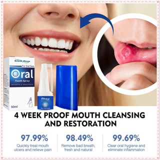 South Moon Oral Care Spray Soothing Gum Swelling Sore Remove Tooth Inflammation โรคปริทันต์ แคลคูลัส เลือดออกลึก ทำความสะอาดช่องปาก Spray Body Care 50ml JOYFEEL